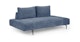 Divan Calypso Blue Right Daybed - Gallery View 4 of 11.