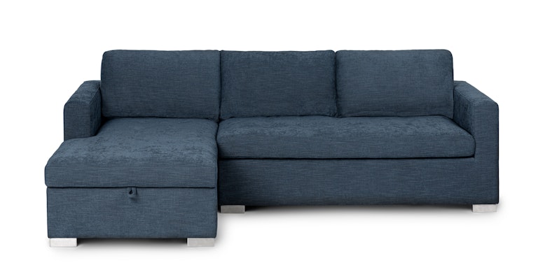 Soma Midnight Blue Left Sleeper Sectional - Primary View 1 of 13 (Open Fullscreen View).
