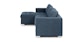 Soma Midnight Blue Left Sofa Bed - Gallery View 7 of 13.