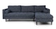 Sven Neptune Blue Right Sectional Sofa - Gallery View 1 of 13.