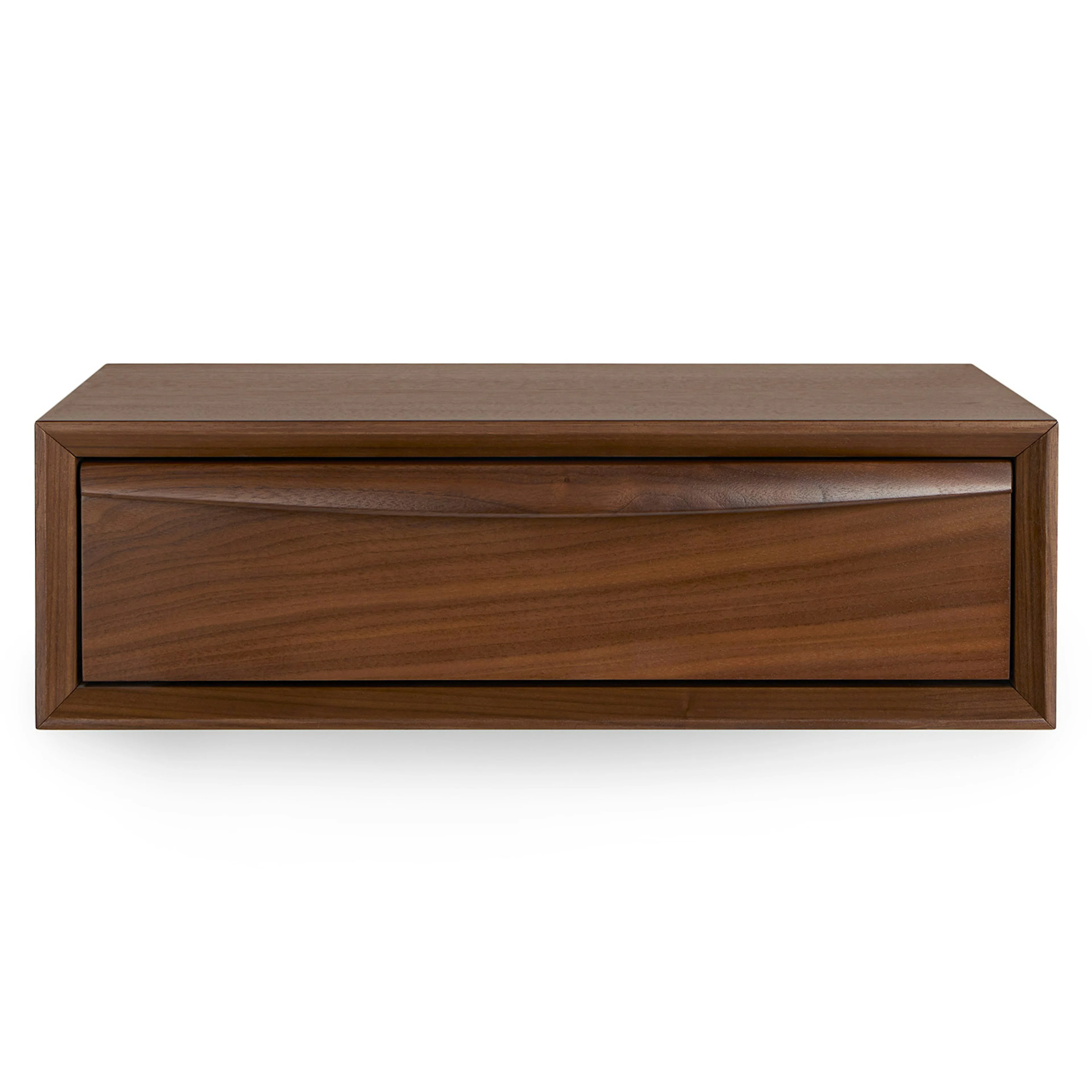 Lenia Floating Nightstand - Walnut