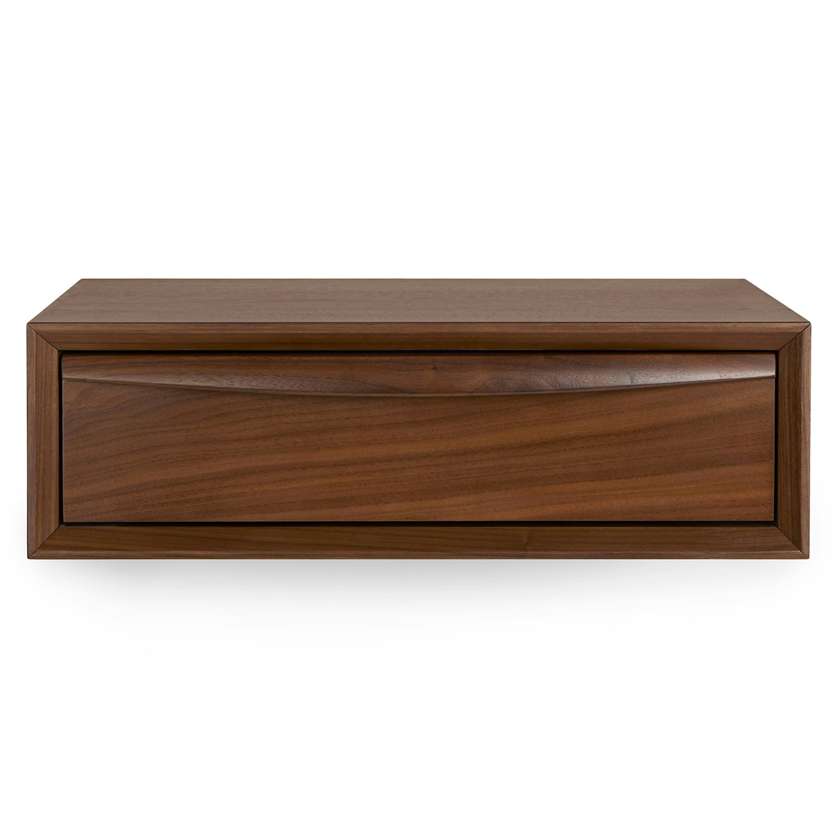 Lenia Floating Nightstand - Walnut