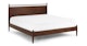 Lenia Panel Walnut King Bed - Gallery View 1 of 16.