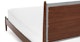 Lenia Pebble Gray Walnut King Bed - Gallery View 5 of 16.