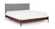 Lenia Pebble Gray Walnut King Bed - Gallery View 1 of 16.