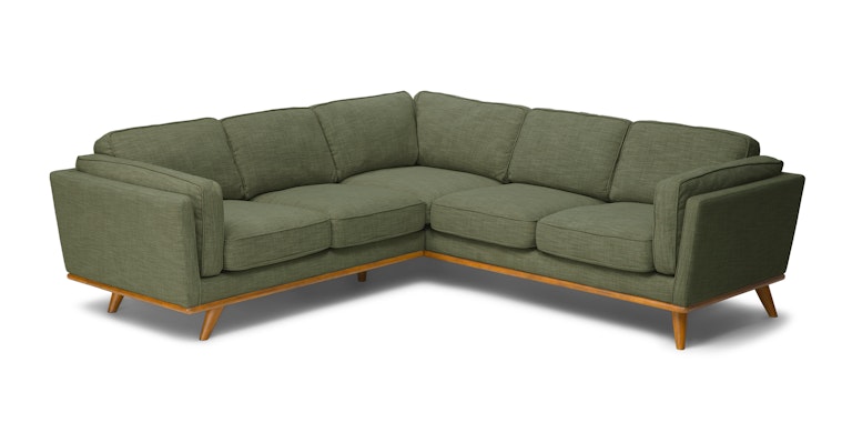 Timber Olio Green Corner Sectional - Primary View 1 of 13 (Open Fullscreen View).