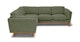 Timber Olio Green Corner Sectional - Gallery View 3 of 13.