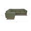 The Timber Corner Sectional x Ottoman Bundle - Gallery View 1 of 6.