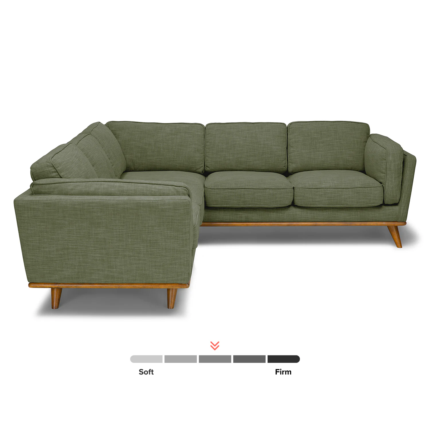 Timber 93" Corner Sectional - Olio Green