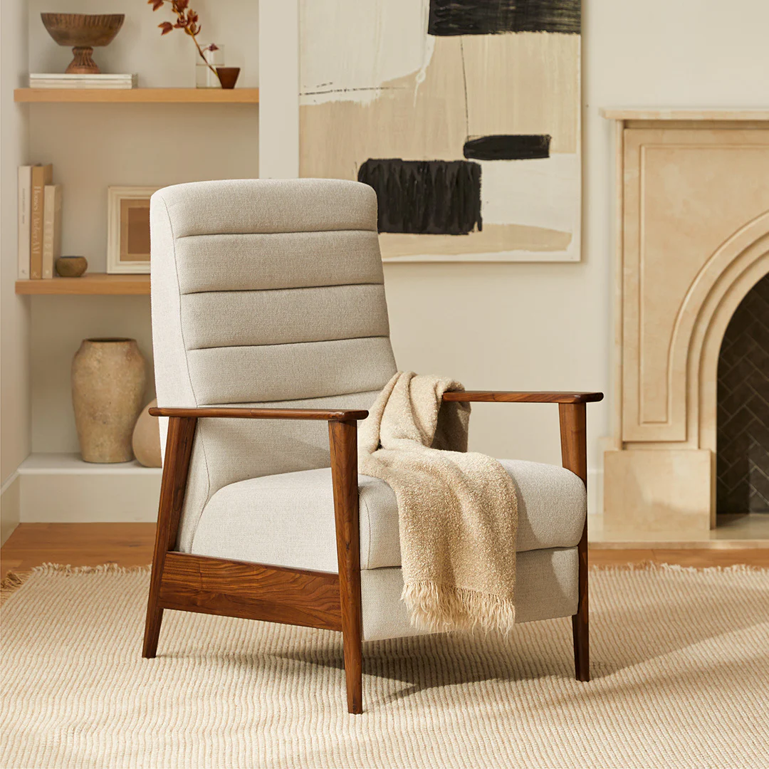 Ellow 28.5" Reclining Lounge Chair - Ashford Gray