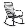 Medan 24.5" Outdoor Rocking Lounge Chair - Graphite