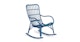 Medan Paradise Blue Rocking Chair - Gallery View 1 of 12.