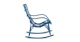 Medan Paradise Blue Rocking Chair - Gallery View 4 of 12.