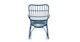 Medan Paradise Blue Rocking Chair - Gallery View 5 of 12.