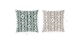Sablon Sisal Beige and Munro Green Outdoor Pillow Set - Gallery View 6 of 6.