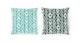 Sablon Milos Aqua and Munro Green Outdoor Pillow Set - Gallery View 2 of 6.