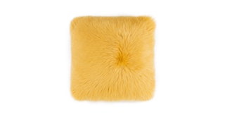 Lanna Gold Sheepskin Pillow