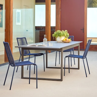 Ofer 80.25" - 104.75" Outdoor Extendable Dining Table - Dark Gray