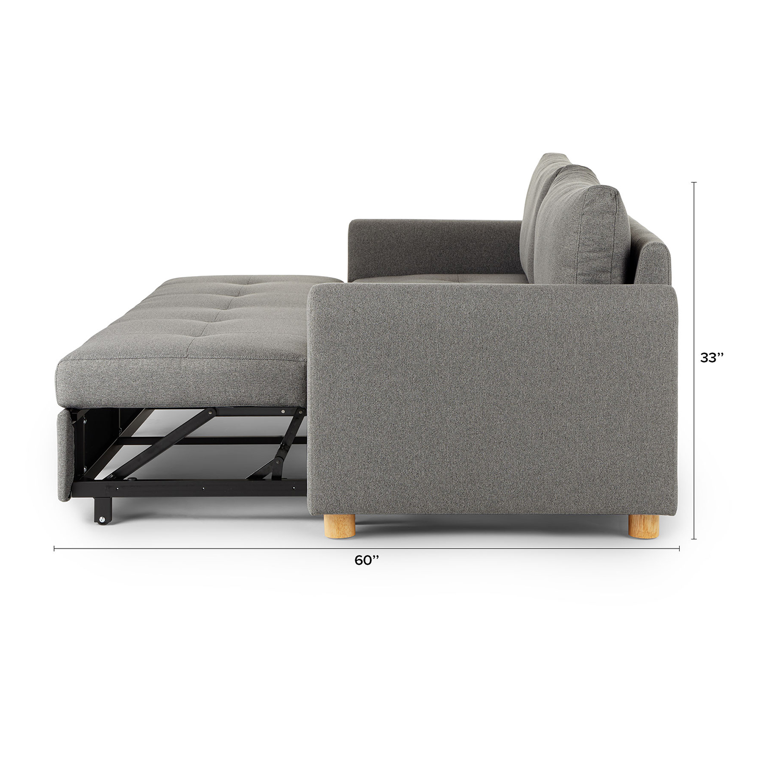Nordby 87" Sofa Bed - Henge Gray - Thumbnail 2