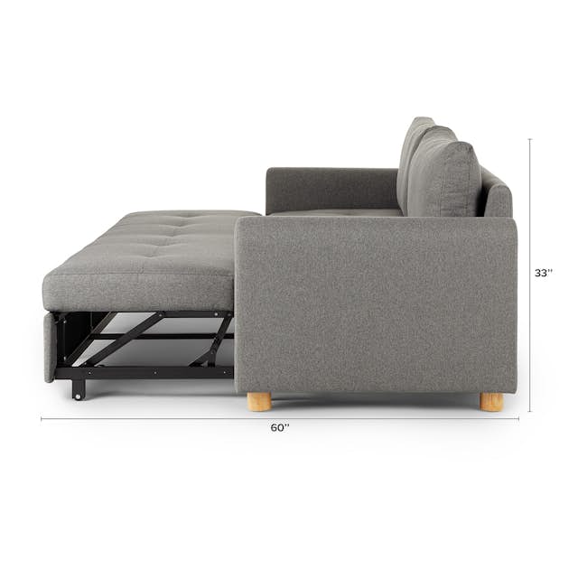 Henge Gray 2Seater Fabric Sofa Bed Nordby Article