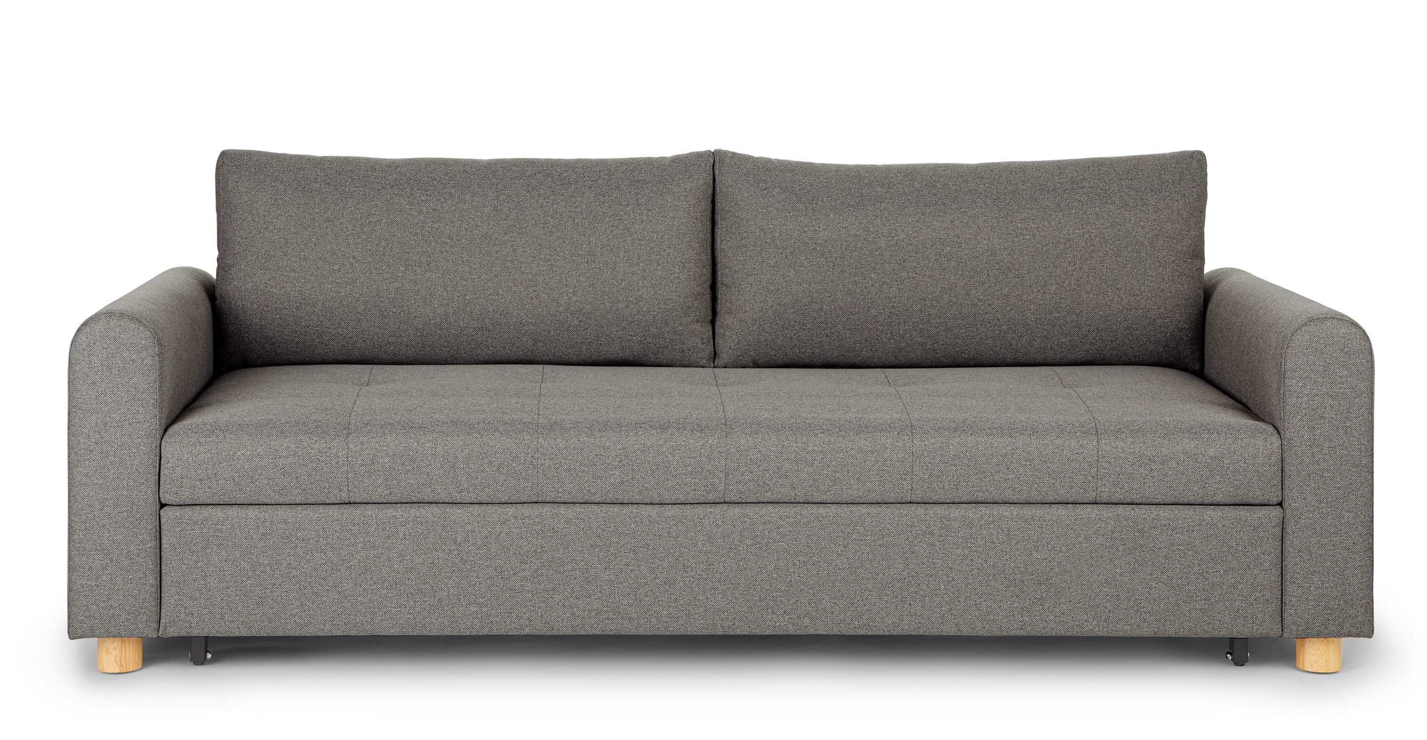 Henge Gray 2 Seater Fabric Sofa Bed Nordby Article