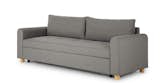 Henge Gray 2-Seater Fabric Sofa Bed | Nordby | Article