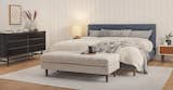 Neptune Blue King-sized Fabric Bed /w Headboard | Sven | Article