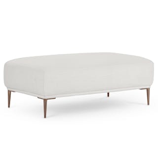 Abisko 45.5" Ottoman - Quartz White
