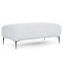 Abisko Mist Gray Ottoman
