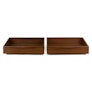 Lenia Underbed Storage Drawer Set - Walnut