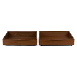 Lenia Underbed Storage Drawer Set - Walnut