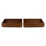 Lenia Underbed Storage Drawer Set - Walnut