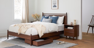 Underbed Walnut Storage Drawer Set | Article Lenia Bedroom Furniture