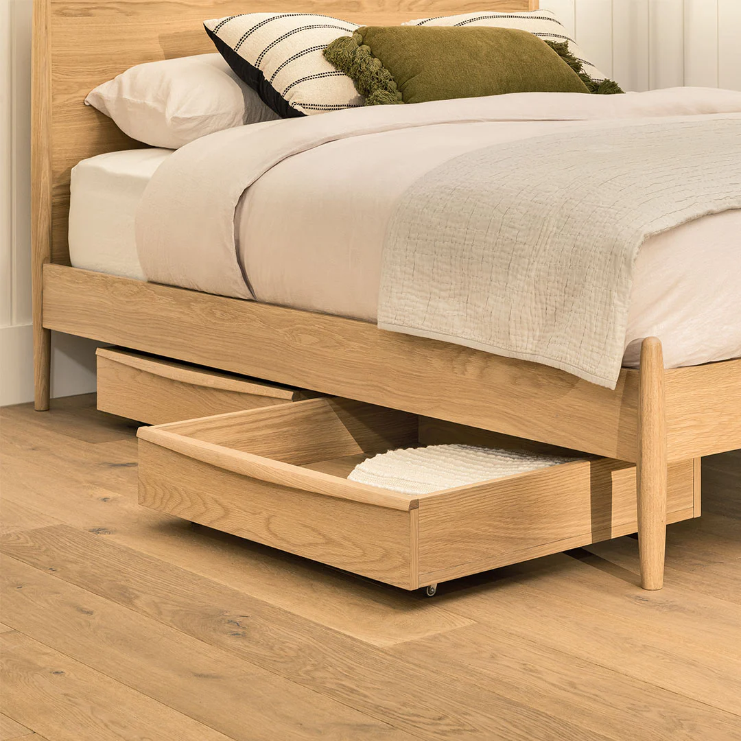 Lenia Underbed Storage Drawer Set - White Oak