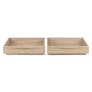 Lenia Underbed Storage Drawer Set - White Oak