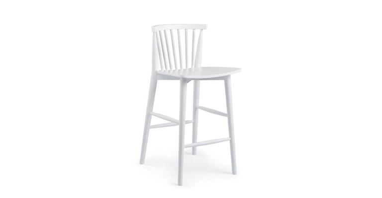 Rus White Counter Stool - Primary View 1 of 10 (Open Fullscreen View).