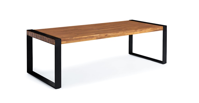 Lubek Tuscan Brown Dining Table For 8 - Primary View 1 of 10 (Open Fullscreen View).