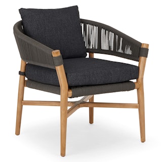 Makali 27" Outdoor Lounge Chair - Slate Gray