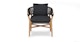 Makali Slate Gray Lounge Chair - Gallery View 3 of 11.
