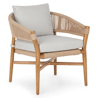 Makali 27" Outdoor Lounge Chair - Lily White