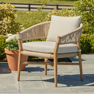 Makali 27" Outdoor Lounge Chair - Lily White