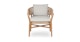 Makali Lily White Lounge Chair - Gallery View 3 of 11.