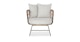 Onya Lily White Lounge Chair - Gallery View 4 of 12.