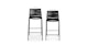 Zina Ember Black Counter Stool - Gallery View 10 of 11.