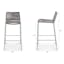 The Latta Outdoor Bar Table x Zina Outdoor Bar Stool Bundle - Gallery View 1 of 6.