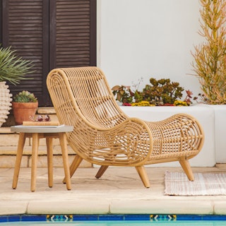 Calova 28" Outdoor Lounge Chair - Resin Wicker