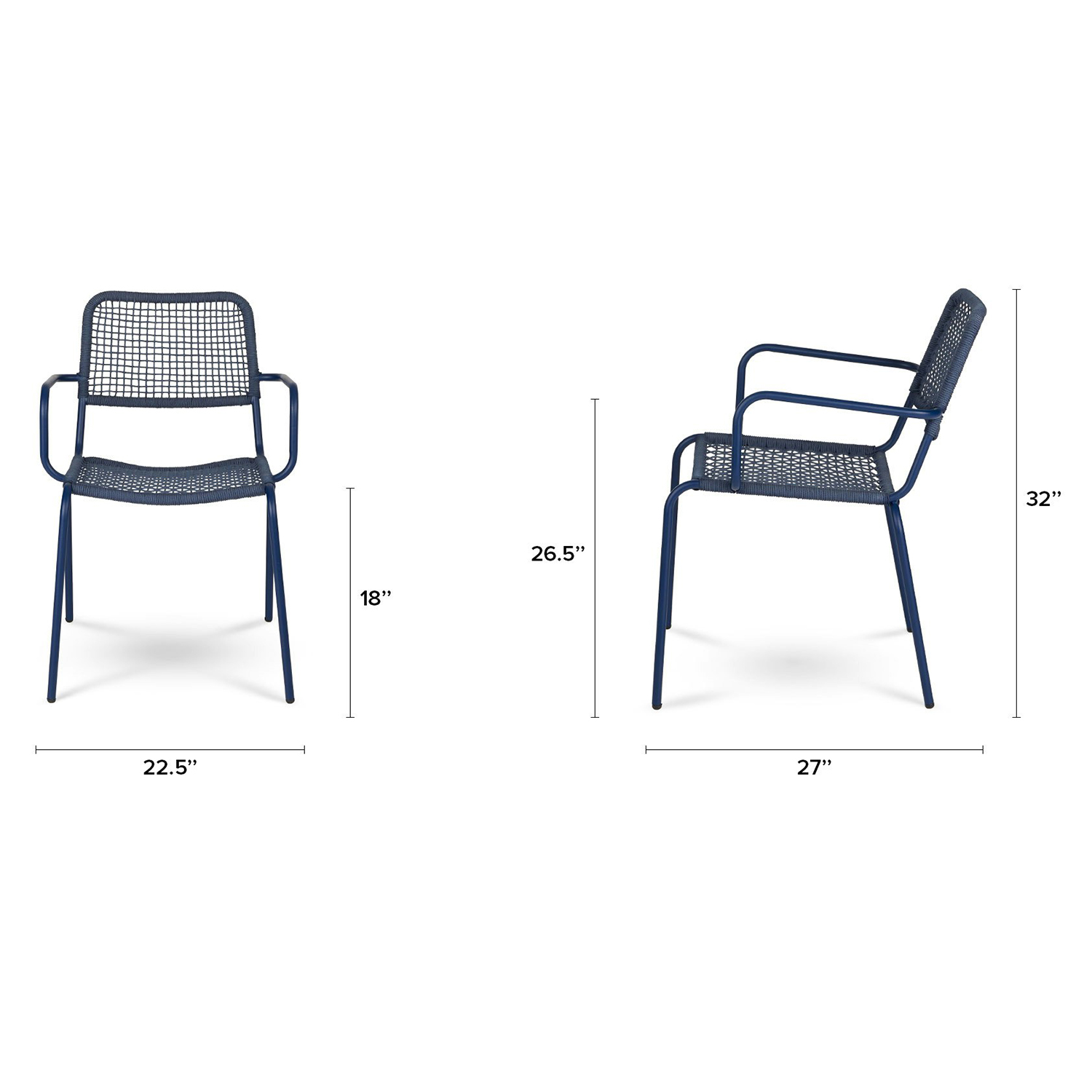 Manna Outdoor Dining Chair - Thumbnail 4