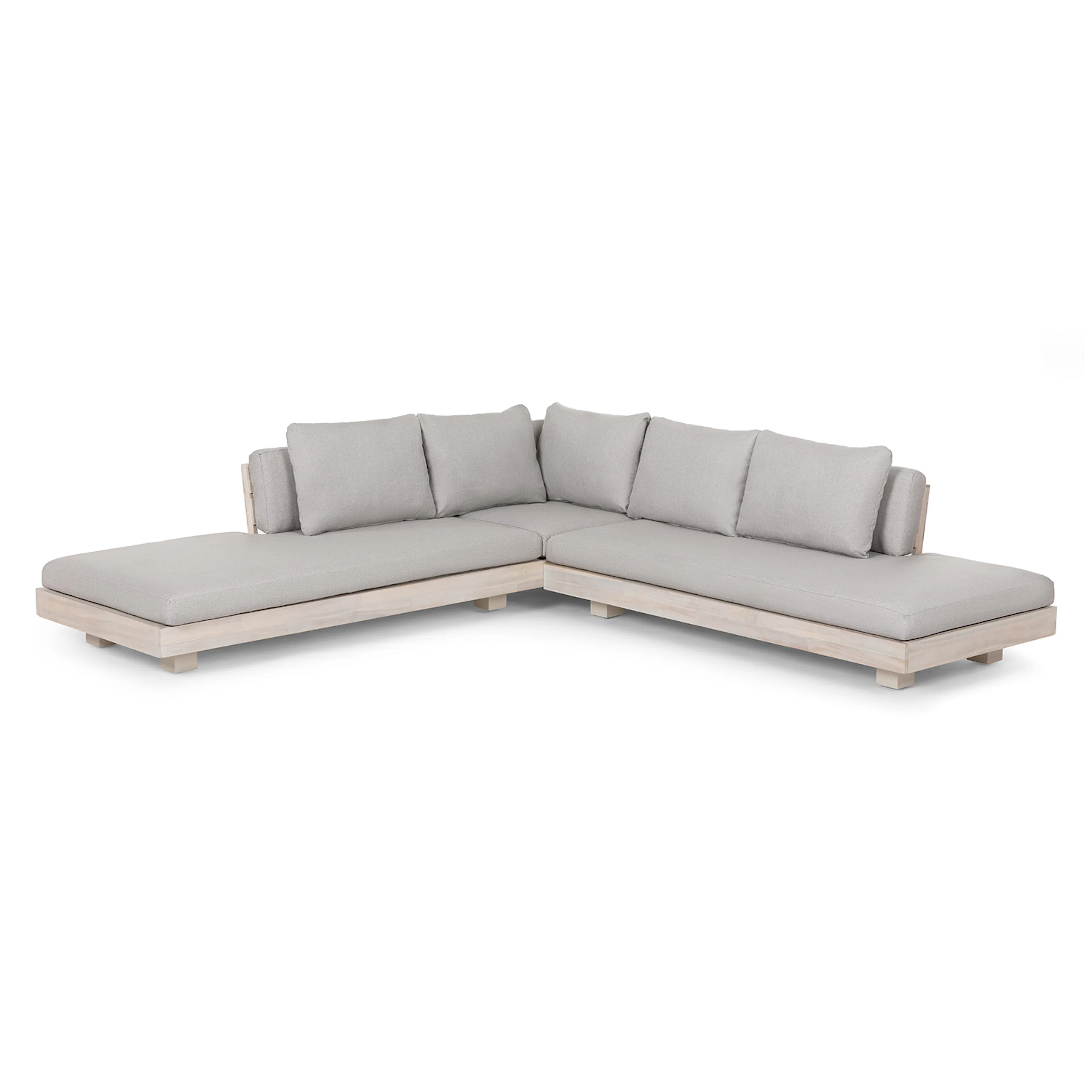 Lubek 100.5" Beach Sand Outdoor Corner Sectional