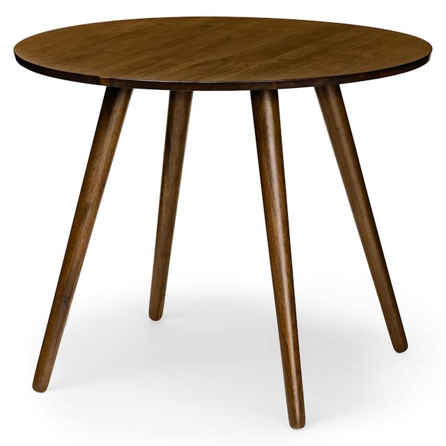Seno Round Walnut Dining Table for 3 People | Article