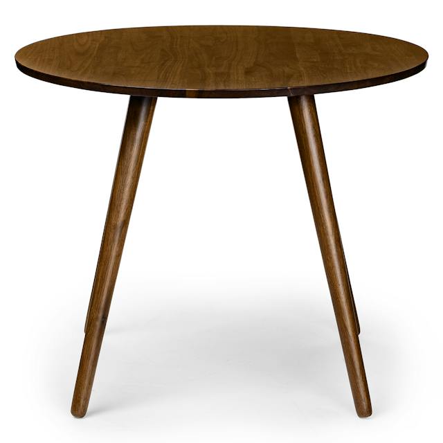Seno Round Walnut Dining Table for 3 People | Article